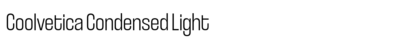 Coolvetica Condensed Light
